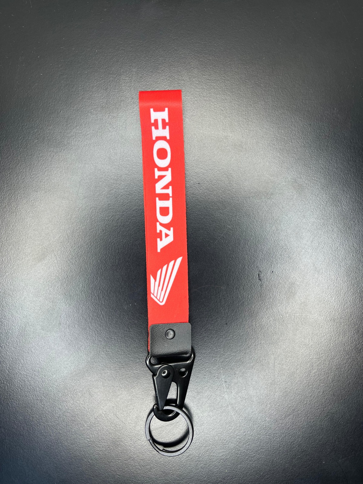Honda Kanat Logo Tasarımlı Kordon Anahtarlık - Sport Red Edition