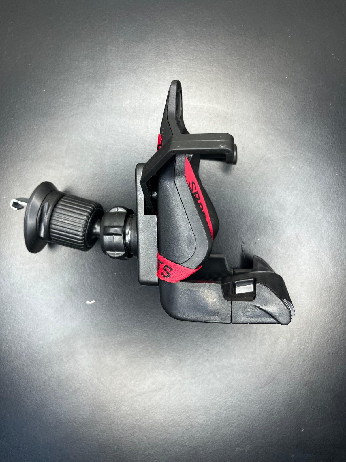 Sports Carbon Fiber Görünümlü Mekanik Araç İçi Telefon Tutucu 2